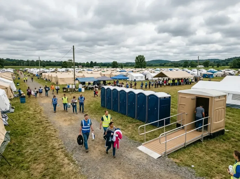 disaster-relief-camp-restrooms-010 — frequently asked questions, Dumpster & Portable Bathrooms Rental in South Charleston, WV